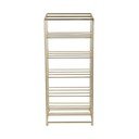 Метален стелаж за вино в златист цвят брой бутилки 10 25x57x22,5 cm Dual Floor – PT LIVING