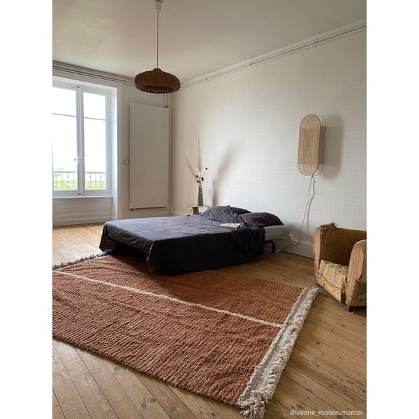 Памучен килим в тухлен и бежов цвят 170x240 cm Duetto Toffee – Lorena Canals-image-4