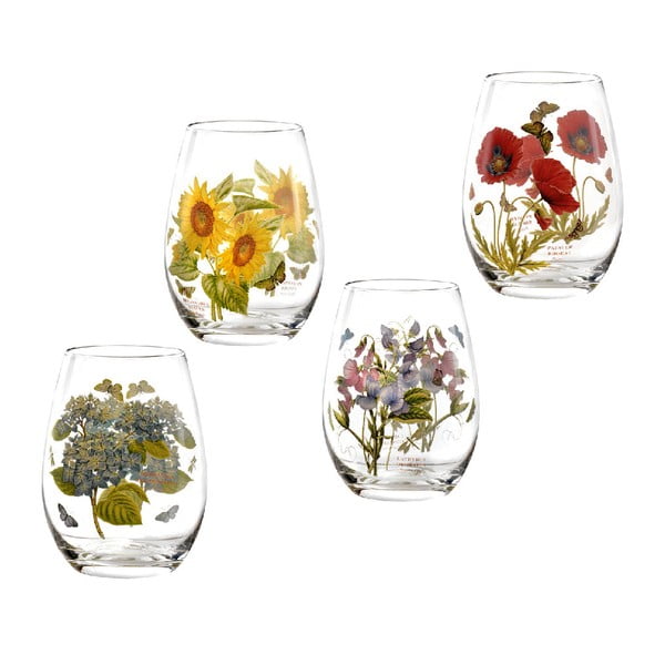 Комплект от 4 чаши с мотив на цвете Цвете, 570 ml - Portmeirion