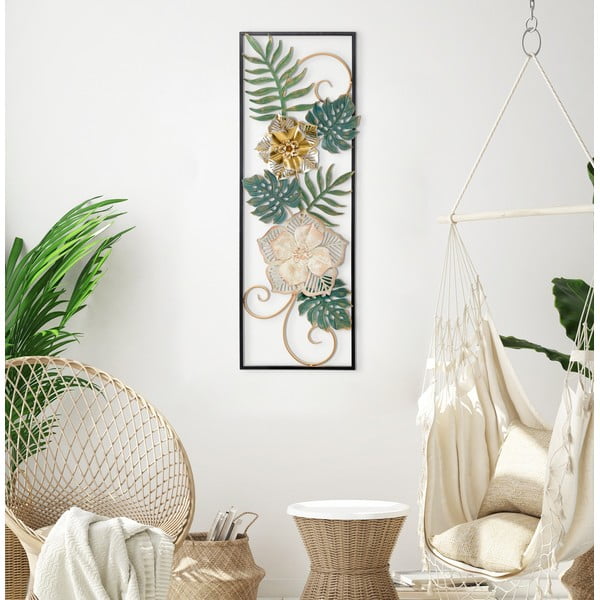 Метална висяща декорация с цветен десен Mauro Ferretti -A-, 31 x 90 cm Campur - Mauro Ferretti-image-1