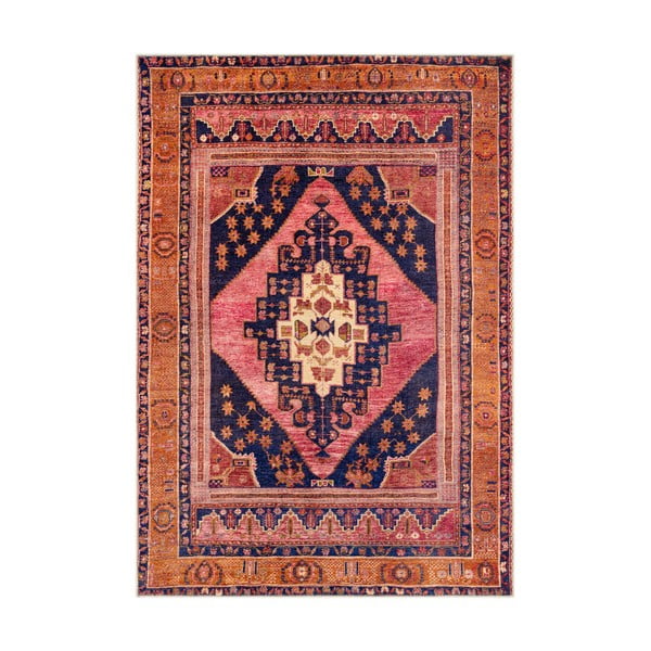 Оранжево-розов килим , 160 x 230 cm Senneh - Floorita