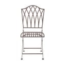 Кафяв метален сгъваем градински стол - Esschert Design