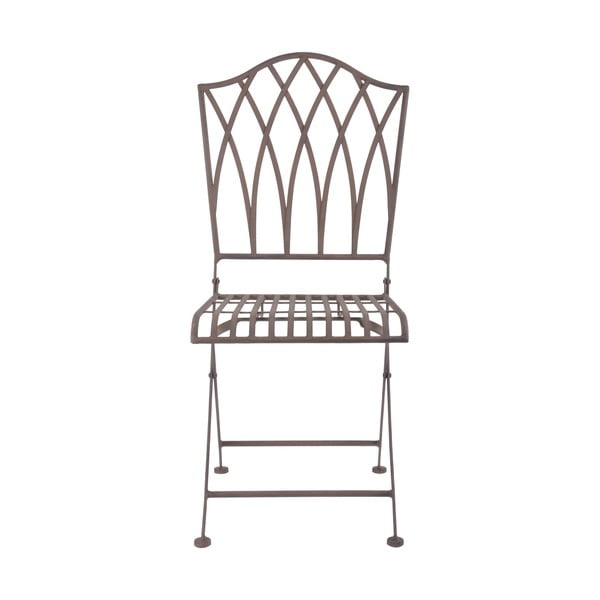 Кафяв метален сгъваем градински стол - Esschert Design