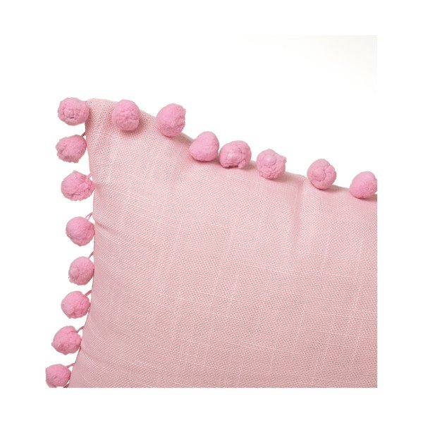 Розова възглавница , 50 x 30 cm Pompon - Casa Selección-image-2