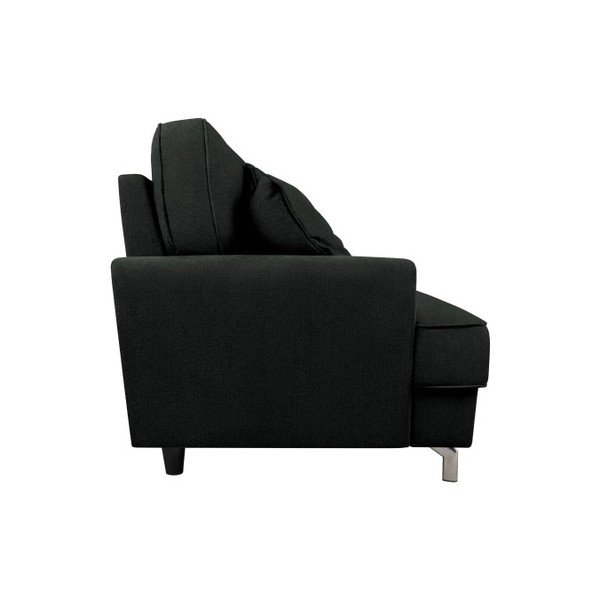 Černá trojmístná pohovka Kooko Home Rumba-image-1