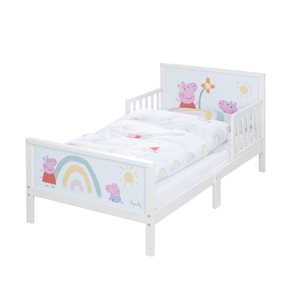 Бяло детско легло 70x140 cm Peppa Pig – Roba
