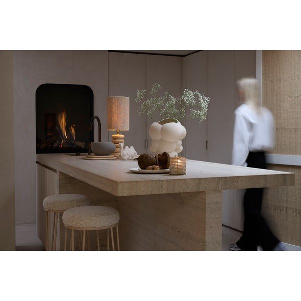 Кремав тапициран бар стол (височина на седалката 73 cm) Alice – Light & Living-image-4