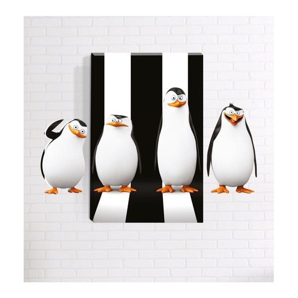 3D картина за стена Пингвини, 40 x 60 cm - Mosticx