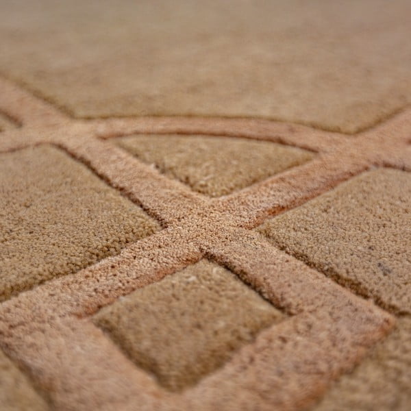 Теракотен ръчно изработен вълнен килим 120x170 cm Gatsby – Flair Rugs-image-2