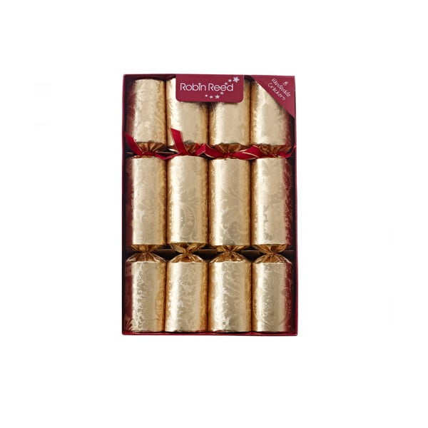 Коледни крекери в комплект от 8 броя Decadence Gold - Robin Reed