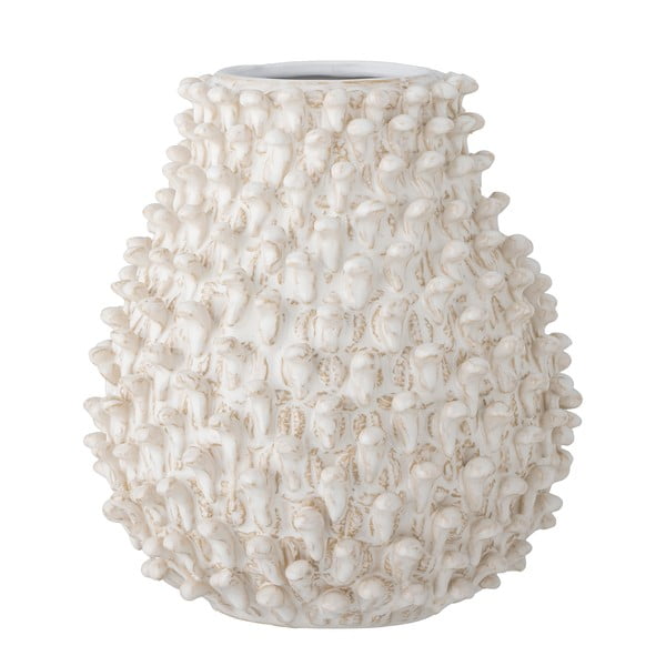 Кремава ръчно изработена каменна ваза Spikey - Bloomingville