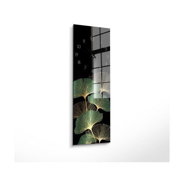 Стъклен стенен часовник Gingko - Styler-image-2
