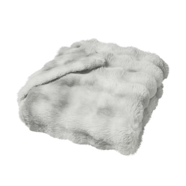 Сиво одеяло от микроплюш 180x220 cm Mounty – douceur d'intérieur