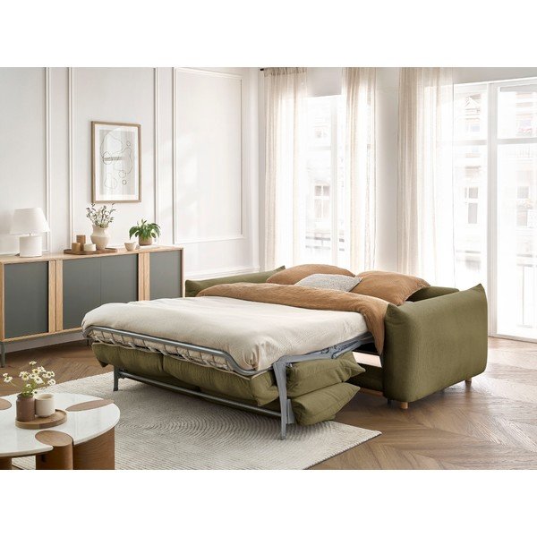 Зелен сгъваем диван 234 cm Ernest – Bobochic Paris-image-1