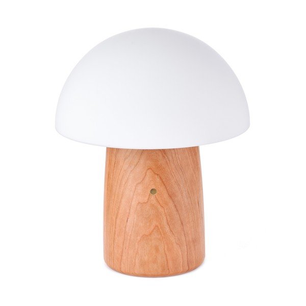 Настолна лампа с възможност за затъмняване в естествен цвят и стъклен абажур (височина 32 см) Alice - Gingko