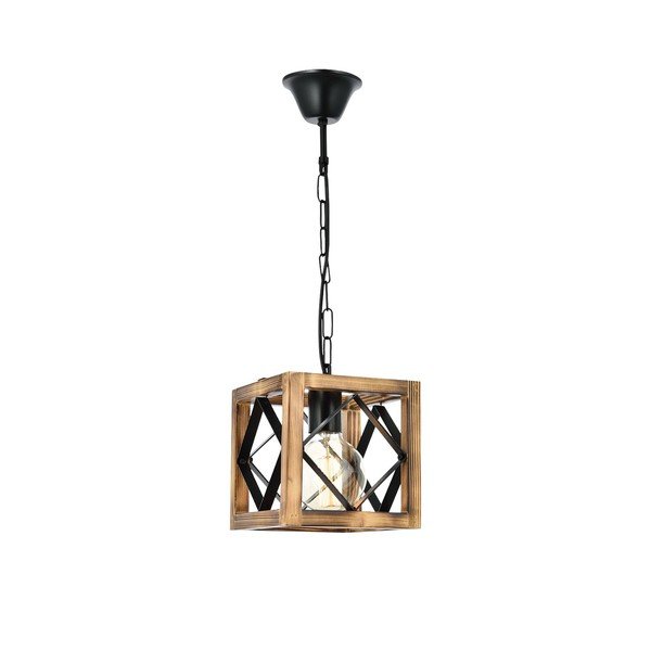 Висяща лампа от елхово дърво Zikzak Rustik - Opviq lights