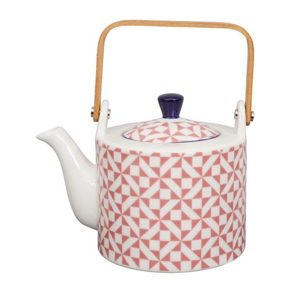 Růžová porcelánová čajová konvice Tokyo Design studio, 0,8 l