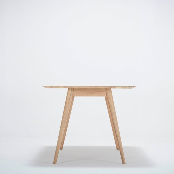 Маса за хранене от дъбова дървесина , 140 x 90 cm Stafa - Gazzda-image-4