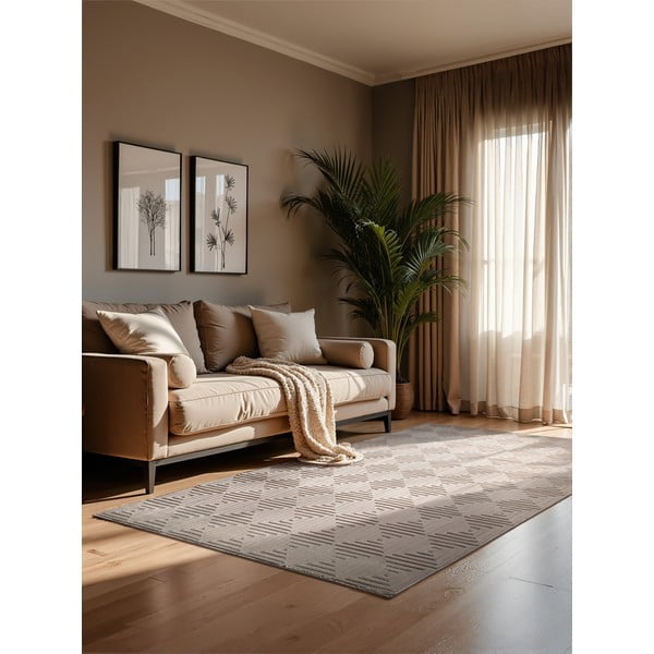 Бежов килим 200x280 cm Perles Tourmaline – Elle Decoration-image-1