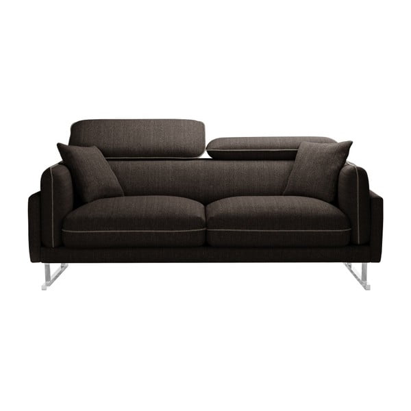 Кафяв двуместен диван с кафява тапицерия от орех Gigi - L'Officiel Interiors