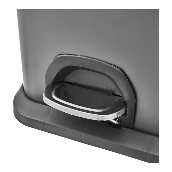 Кошче от неръждаема стомана с педали за сортирани отпадъци 30 л Litros - Casa Selección-image-1