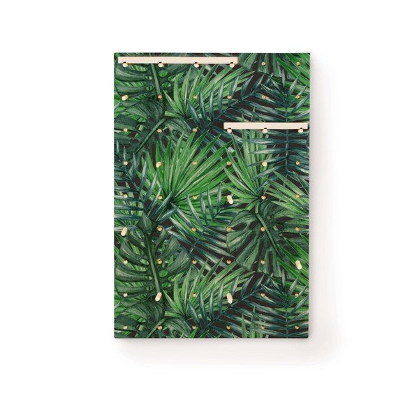 Nástěnka s poličkami z borovicového dřeva Surdic Pegboard Tropical Leafes-image-1