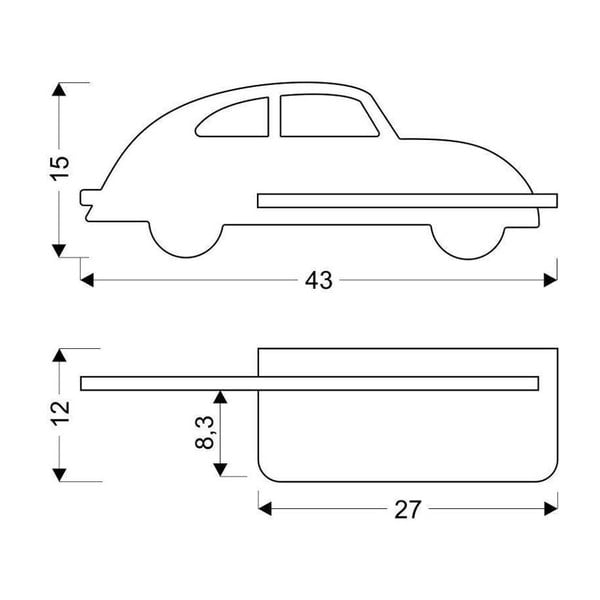 Черно детско осветително тяло Car - Candellux Lighting-image-4