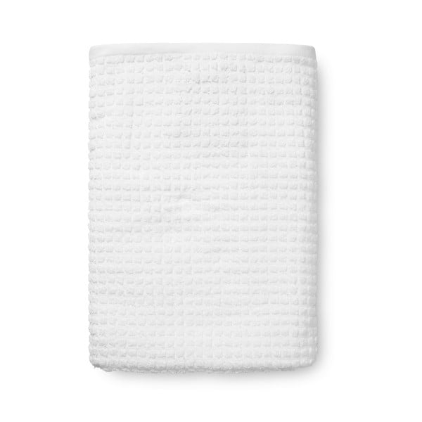 Бяла хавлиена кърпа от органичен памук от тери 70x140 cm Check – JUNA