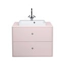 Розов шкаф с умивалник без смесител 80x62 cm Color Bath - Tom Tailor