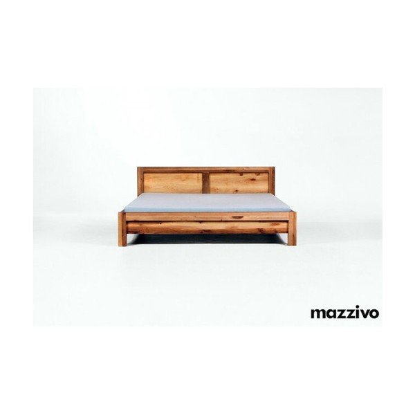 Postel Bauhaus z olšového dřeva, 200x200 cm, natural-image-2