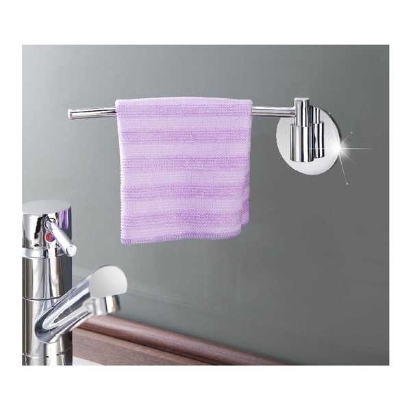 Самозадържащ се държач за кърпи от неръждаема стомана Turbo-Loc, товароносимост до 40 кг - Wenko-image-1