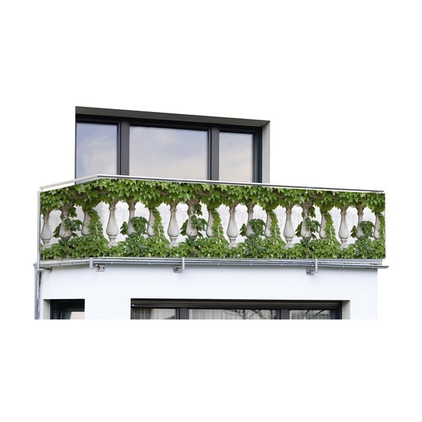 Зелен пластмасов параван за балкон 500x85 cm - Maximex
