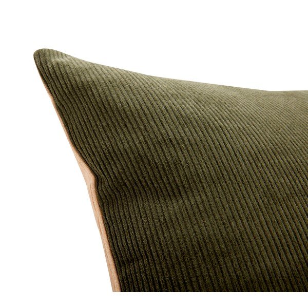 Зелена и бежова възглавница Cleo, 60 x 40 cm - Hübsch-image-4