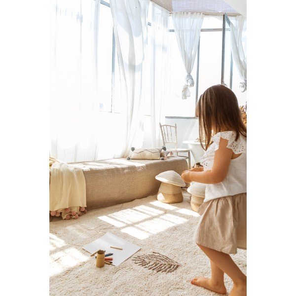 Кремав ръчно изработен памучен детски килим подходящ за пране 170x240 cm Pine Forest – Lorena Canals-image-4