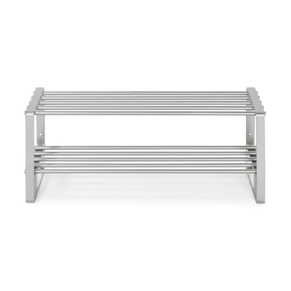 Метална стойка за обувки в сребрист цвят 70x29x27 cm Rex – Spinder Design-image-1