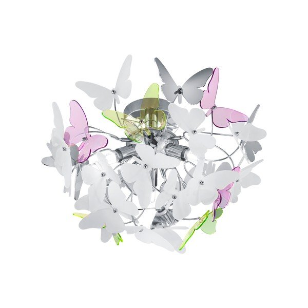 Детско осветително тяло с пластмасов абажур ø 45 cm Butterfly – Reality