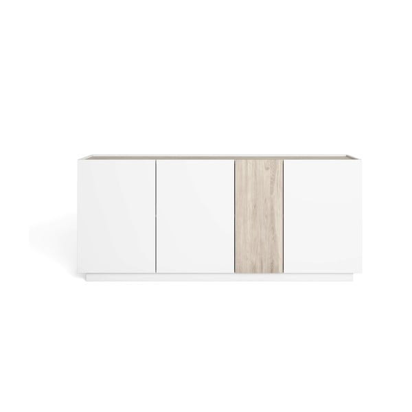 Шкаф от бял/натурален дъб 180x78 cm Udine - Marckeric