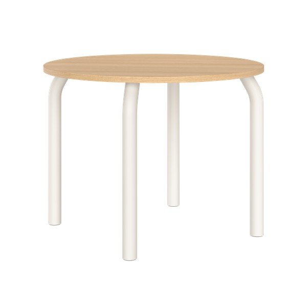 Кръгла трапезна маса с дъбов плот ø 100 cm Meko – noo.ma