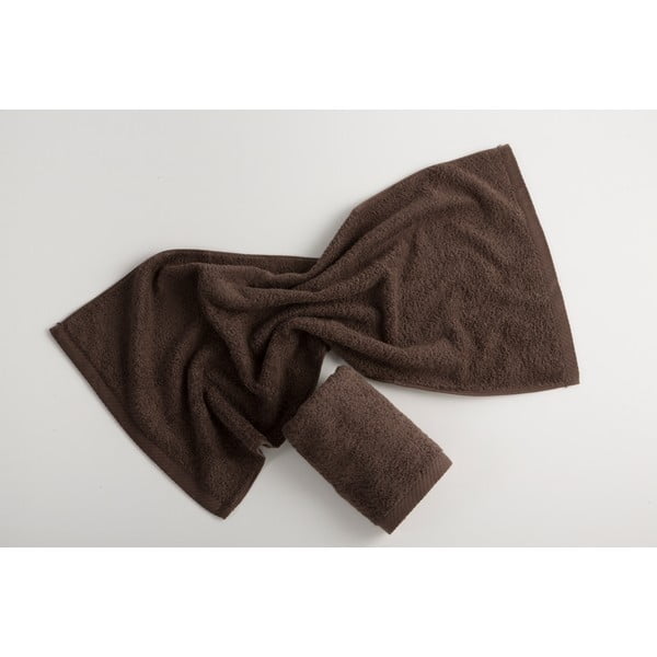 Тъмнокафява памучна кърпа , 30 x 50 cm Lisa Coral - El Delfin