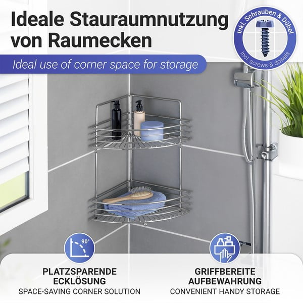 Ъглов рафт за баня Milano - Wenko-image-3