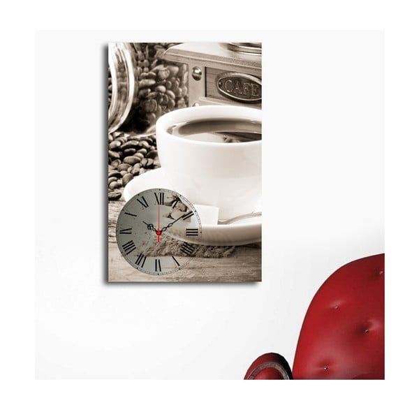 Часовник за кафе, 45 x 70 cm - ClockArt