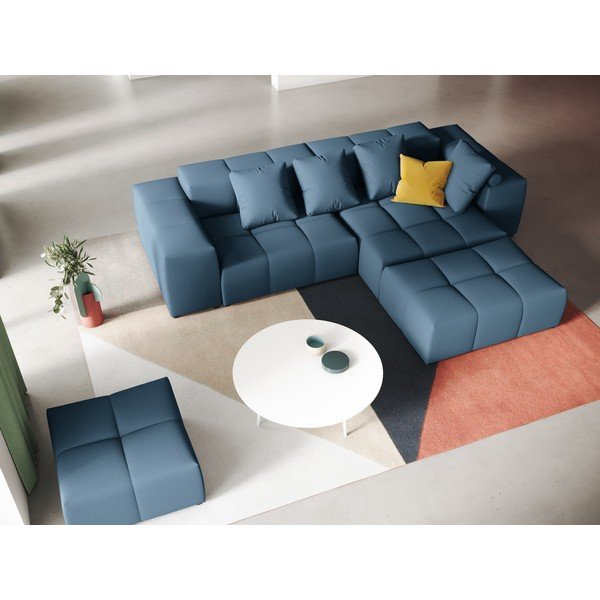 Син ъглов диван (променлива) Rome - Cosmopolitan Design-image-1