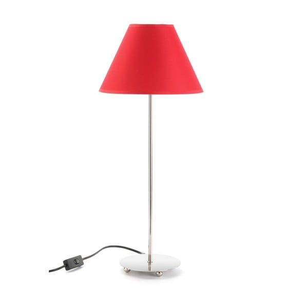 Червена настолна лампа Metalina, ø 25 cm - Versa