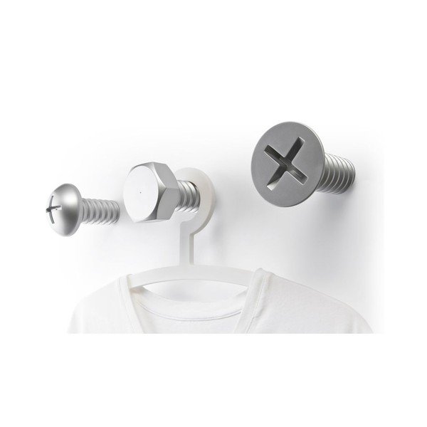 Věšáky Screw Collection, silver-image-1