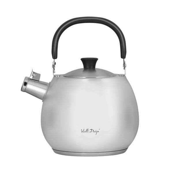 Сребърен чайник от неръждаема стомана с бутало , 2,5 л Bolla - Vialli Design