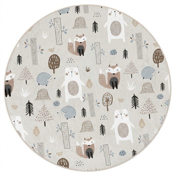 Детски килим подходящ за пране ø150 cm Forest Friends – Mila Home