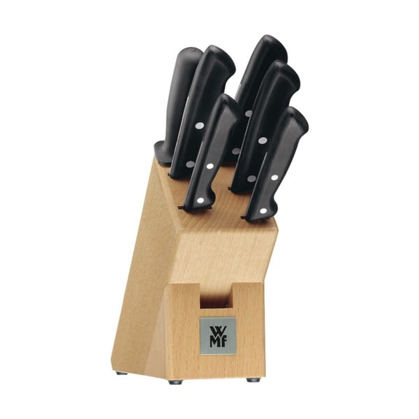 Комплект от 6 ножа с кухненски блок от неръждаема стомана Cromargan® Classic Line - WMF