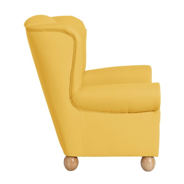 Žluté křeslo ušák Max Winzer Monarch Yellow-image-2