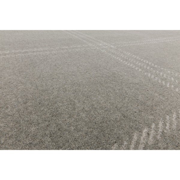 Светлосив вълнен килим 300x400 cm Calisia M Grid Prime – Agnella-image-3