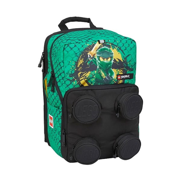 Зелена ученическа чанта Ninjago Green Petersen - LEGO®